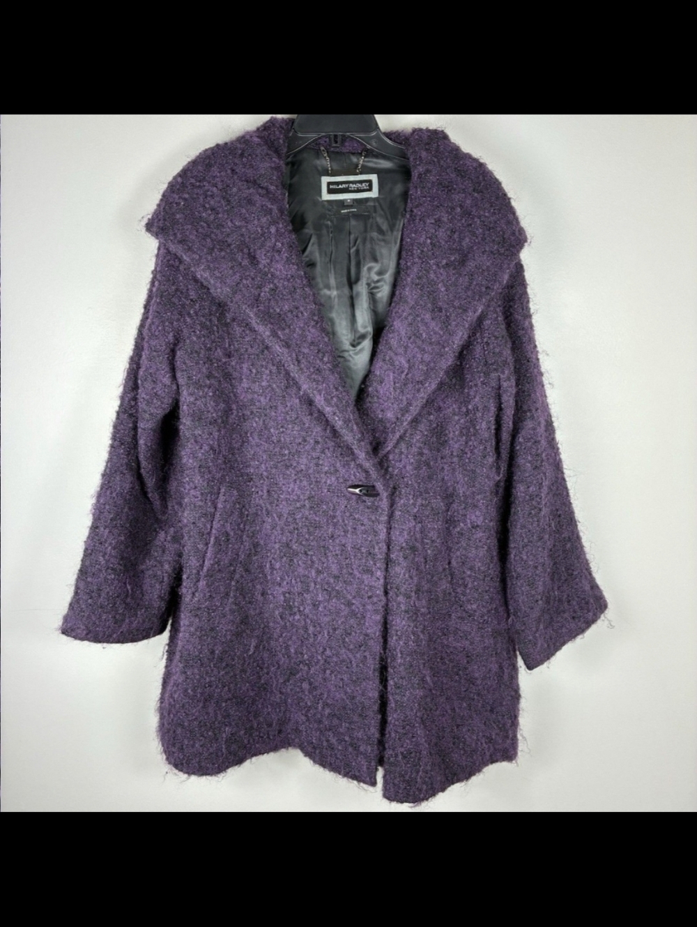 Wool Mohair Hooded Coat